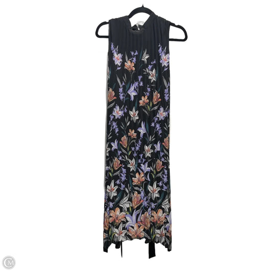 Dress Casual Maxi By Tahari By Arthur Levine In Black & Purple, Size: 10
