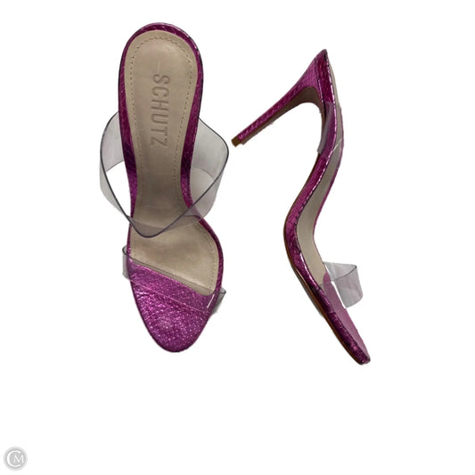 Sandals Heels Kitten By schutz In Pink, Size: 7