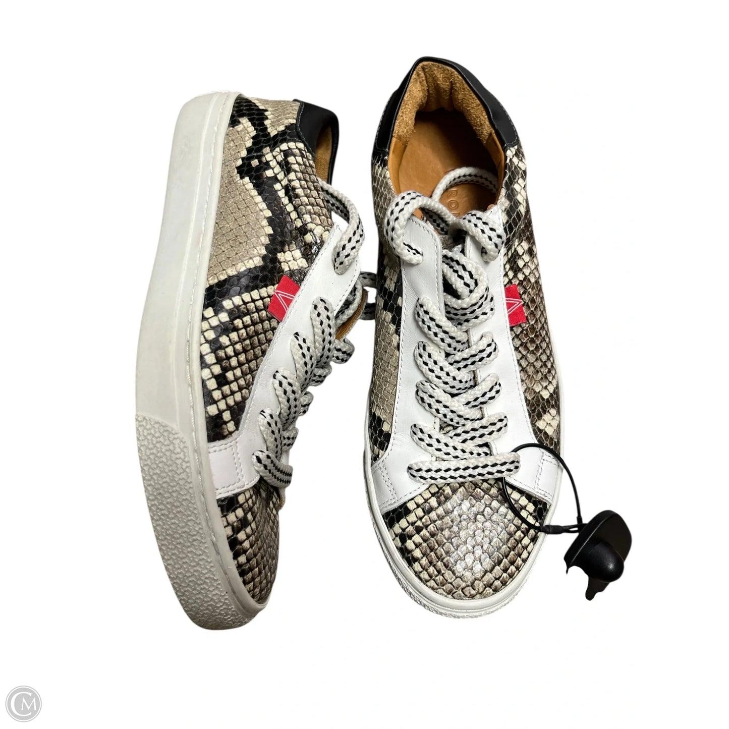 Shoes Sneakers By Veronica Beard In Tan & White, Size: 7