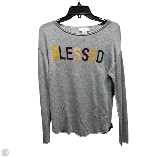 Top Long Sleeve By Rachel Zoe In Grey, Size: S