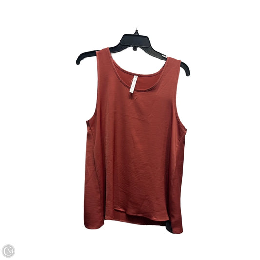 Top Sleeveless By Fabletics In Orange, Size: M