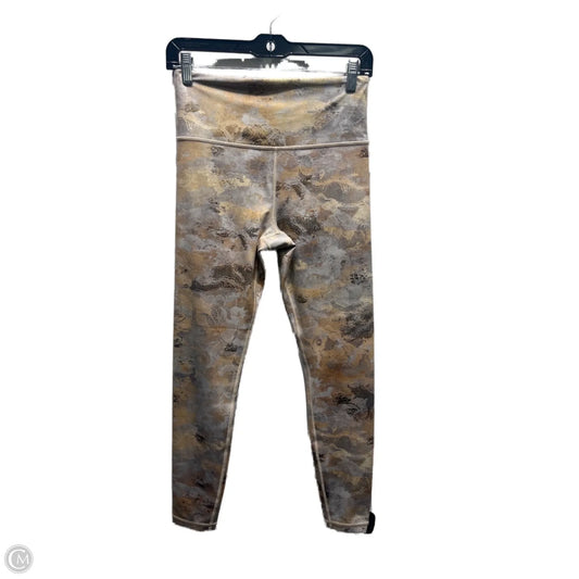 Athletic Leggings By Athleta In Gold & Tan, Size: S