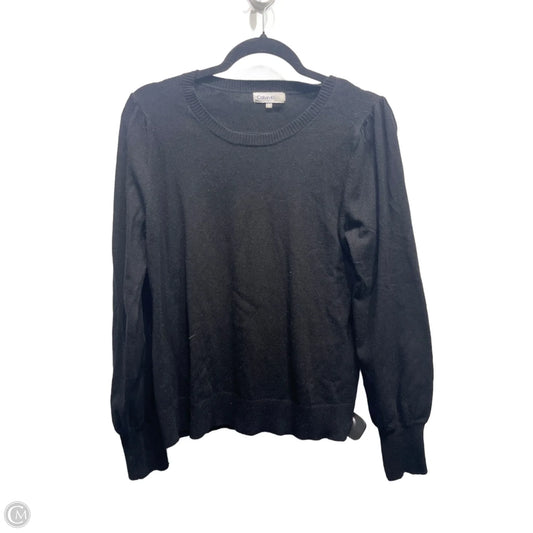Sweater By Calvin Klein In Black, Size: M