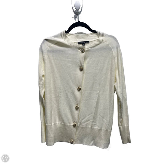 Sweater Cardigan By Preston And New York In Cream, Size: M