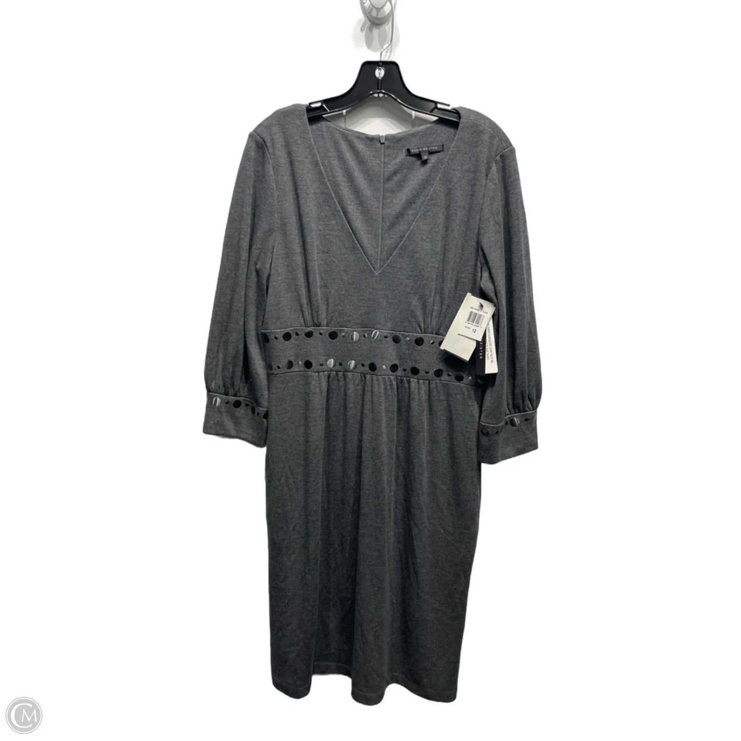 Dress Casual Short By David Meister In Grey, Size: 12