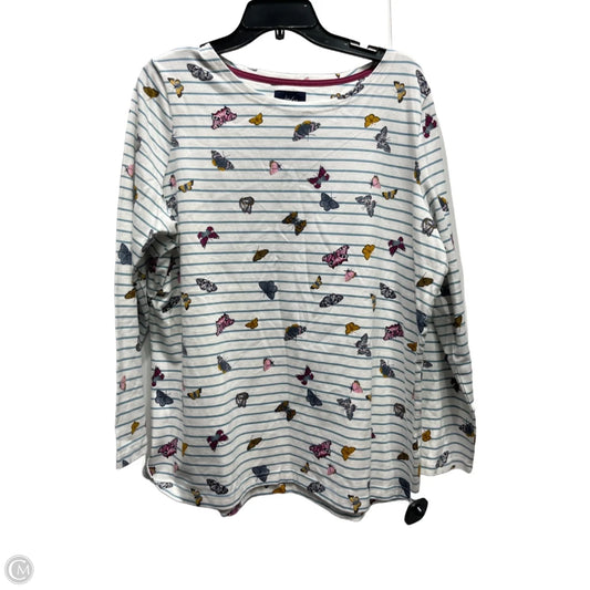 Top Long Sleeve By Joules In Blue & Pink, Size: 16