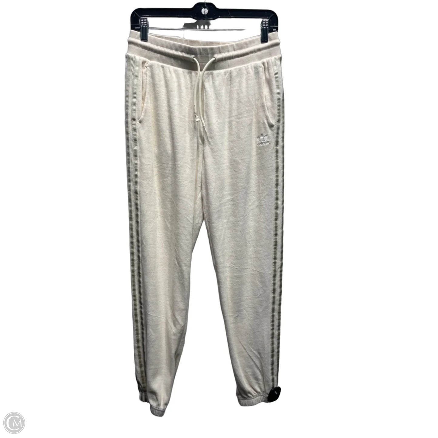 Pants Joggers By Adidas In Cream, Size: M