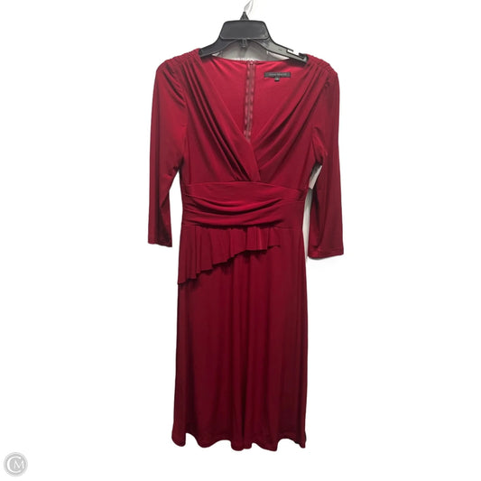 Dress Party Midi By David Meister In Red, Size: S