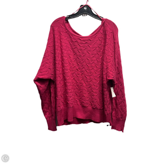 Sweater By Kathy Ireland In Pink, Size: Xlp