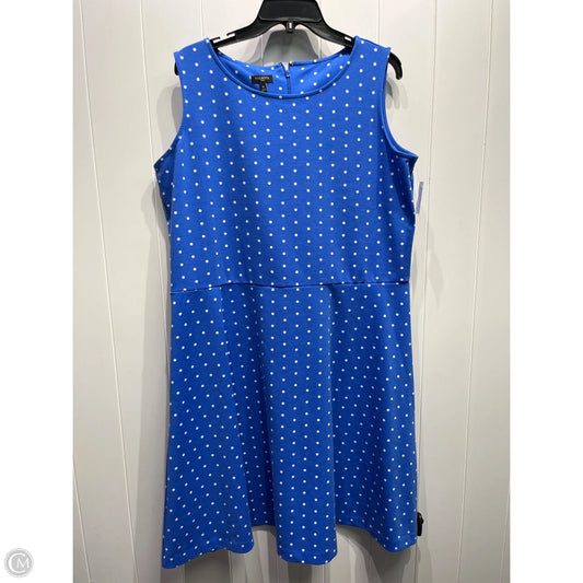 Dress Casual Short By Talbots In Blue & White, Size: 1x