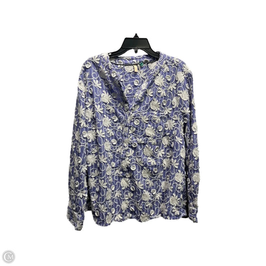 Top Long Sleeve By Pilcro In Purple, Size: 2x