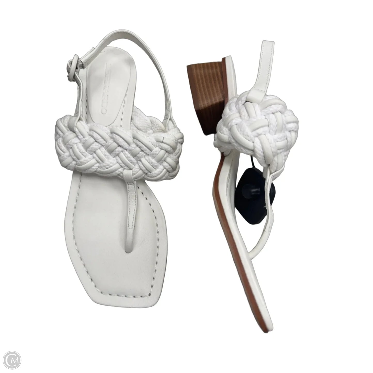 Sandals Heels Block By Bernardo In White, Size: 7.5