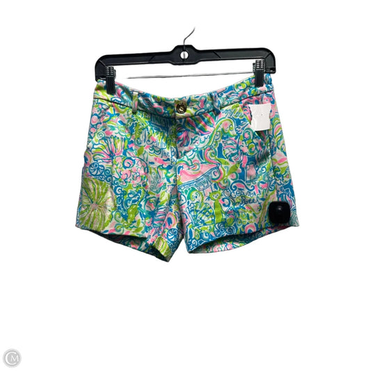 Shorts Designer By Lilly Pulitzer In Green & Pink, Size: Xxs