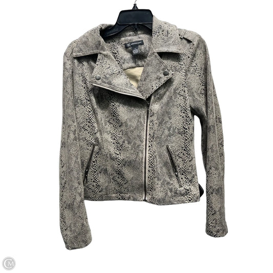 Jacket Moto By Inc In Snakeskin Print, Size: S