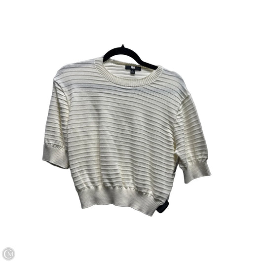 Top Short Sleeve Designer By Frye In Cream, Size: L