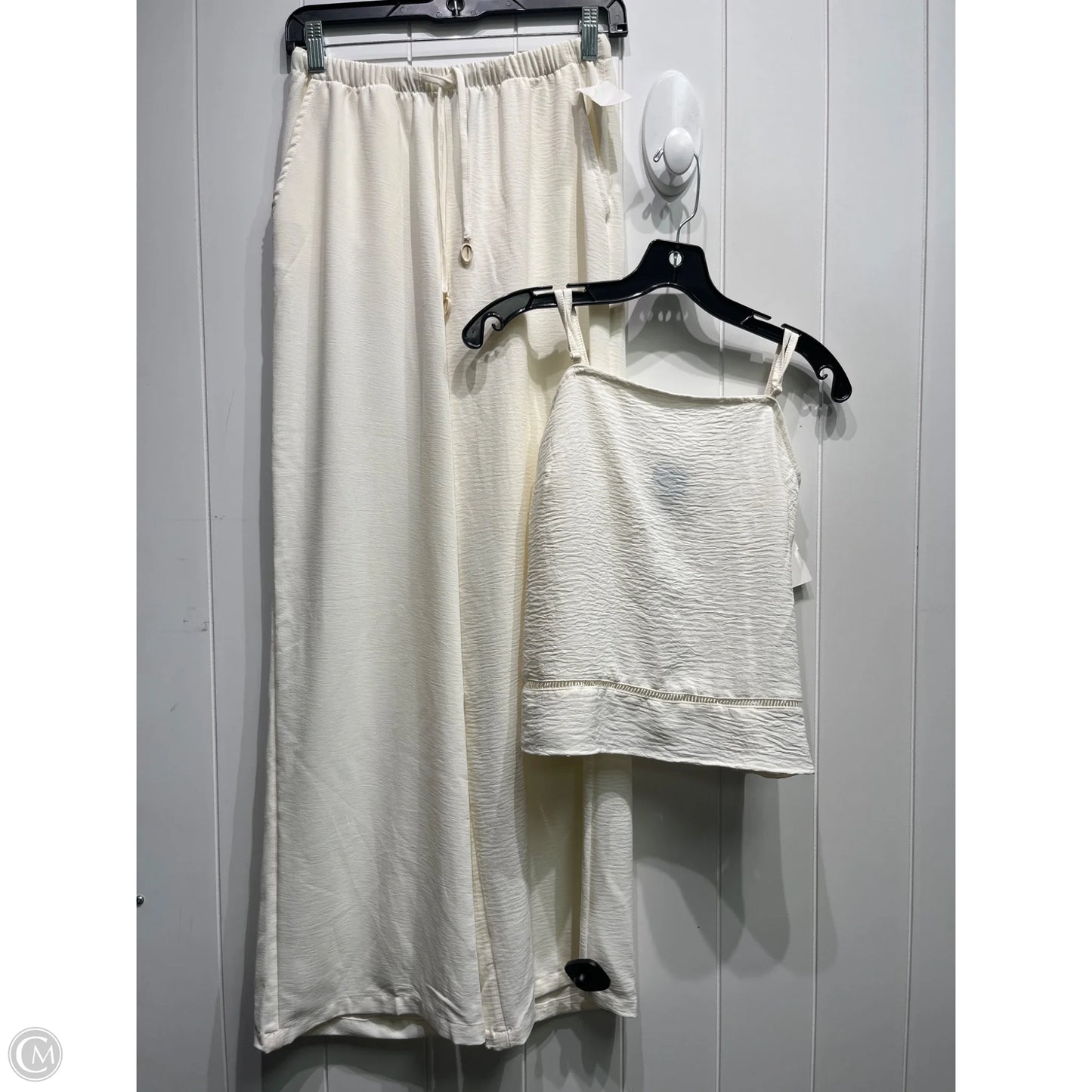 Pants Set 2pc By PLANET HEART In Cream, Size: S