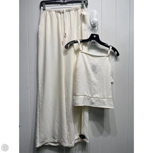 Pants Set 2pc By PLANET HEART In Cream, Size: S