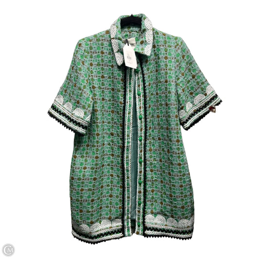 Dress Party Short By English Factory In Green & White, Size: S