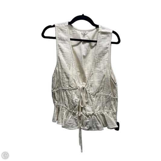 Top Sleeveless By Aerie In Cream, Size: L