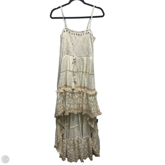 Tunic Sleeveless By BOHO MADRID  In Cream, Size: S
