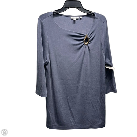 Top Long Sleeve By Chicos In Blue, Size: L