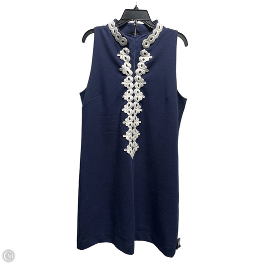 Dress Designer By Lilly Pulitzer In Blue & White, Size: Xl