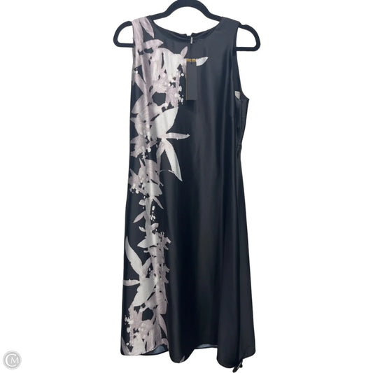 Dress Casual Midi By Donna Karan In Black & White, Size: 8
