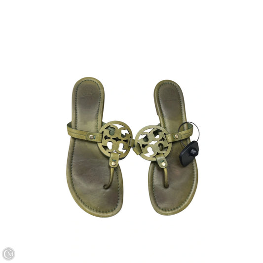 Sandals Designer By Tory Burch In Green, Size: 10.5