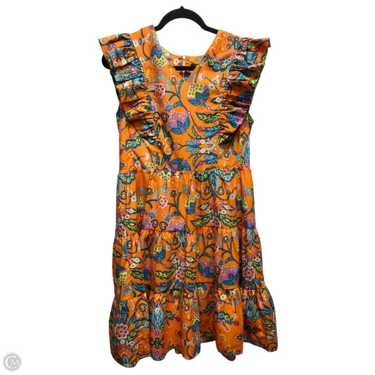 Dress Casual Short By beulah In Green & Orange, Size: L