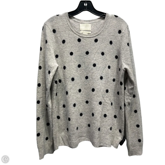 Sweater Cashmere By Cynthia Rowley In Black & Grey, Size: Xl