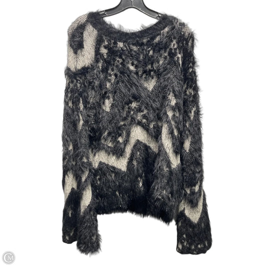 Sweater By Bobeau In Black & Grey, Size: M