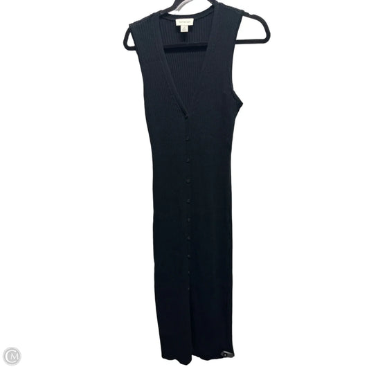 Dress Casual Midi By Calvin Klein In Black, Size: L