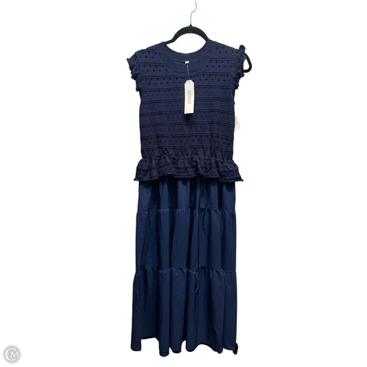 Dress Casual Midi By SAUKOLE In Navy, Size: M