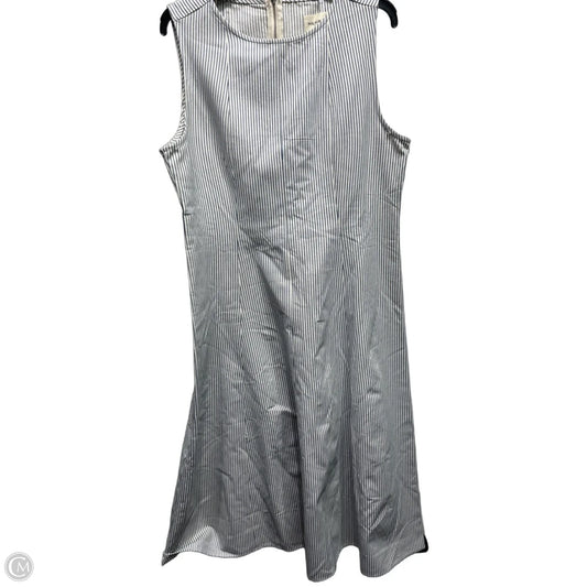 Dress Casual Midi By Polagram In Blue & Cream, Size: Xl
