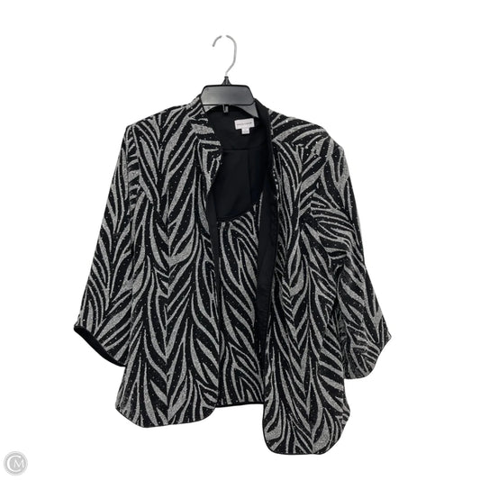 Blazer By MSGGLAMOR In Black & Silver, Size: L