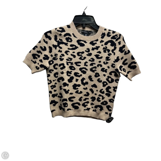 Sweater Short Sleeve By Sincerely Jules In Black & Cream, Size: S