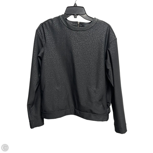 Athletic Top Long Sleeve Crewneck By Lululemon In Black, Size: 8