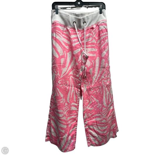 Pants Designer By Lilly Pulitzer In Pink & White, Size: M