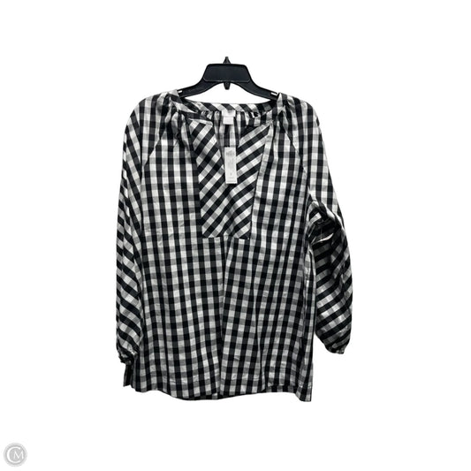 Top Long Sleeve By Chicos In Black & White, Size: 14