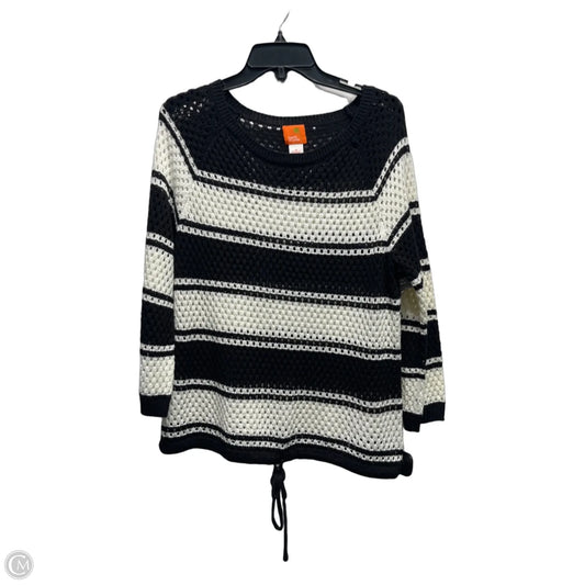 Sweater By Hearts Of Palm In Black & White, Size: M