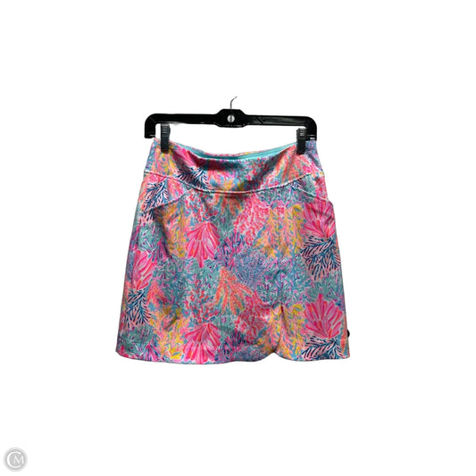 Skort Designer By Lilly Pulitzer In Blue & Pink, Size: 2