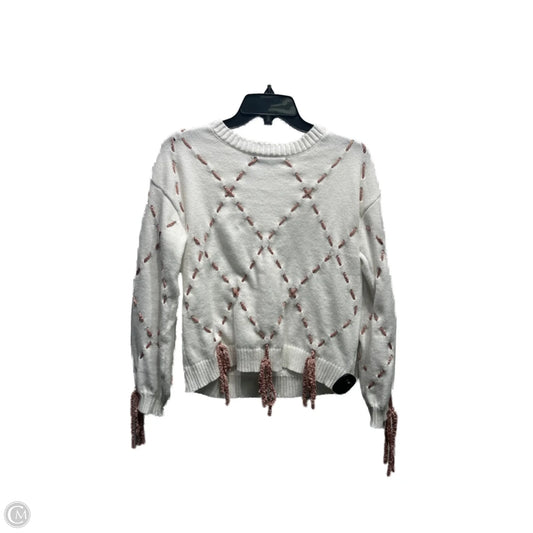Sweater By ON TWELTH In Pink & White, Size: M