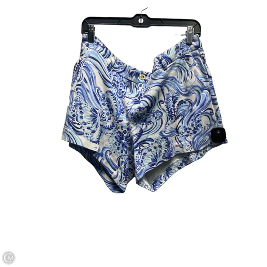Shorts Designer By Lilly Pulitzer In Blue & White, Size: 16