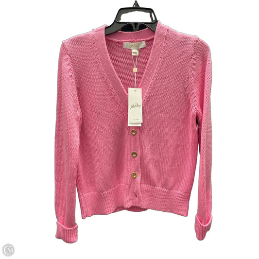 Sweater Cardigan Designer By Lilly Pulitzer In Pink, Size: Xs