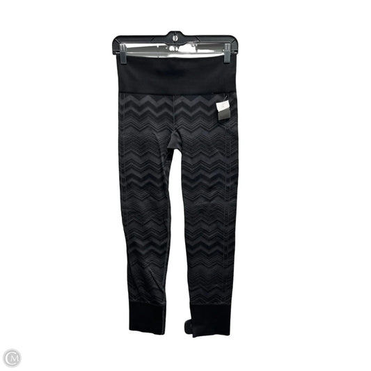 Athletic Leggings By Lululemon In Black & Grey, Size: S