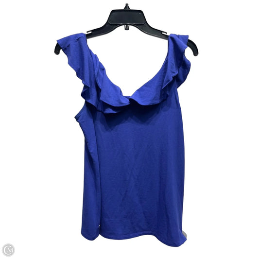 Top Short Sleeve Designer By Lilly Pulitzer In Blue, Size: S