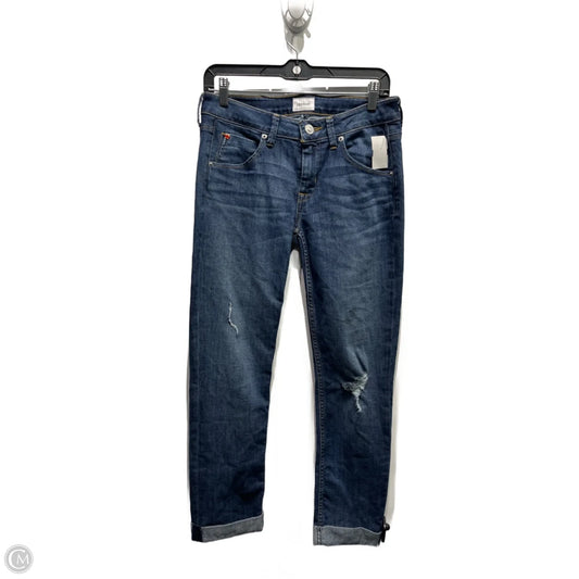 Jeans Straight By Hudson In Blue Denim, Size: 4