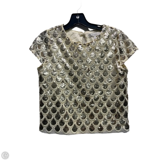 Top Short Sleeve Designer By Milly In Gold, Size: 0