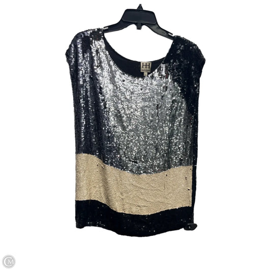 Top Sleeveless By Haute Hippie In Black & Silver, Size: S