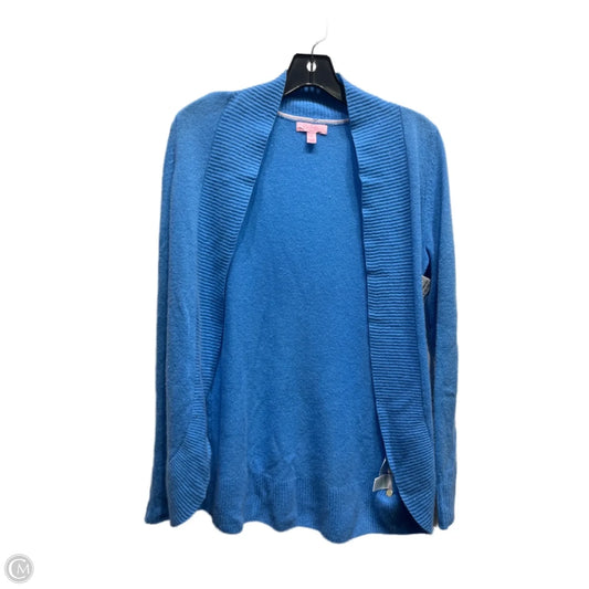 Sweater Cardigan Designer By Lilly Pulitzer In Blue, Size: S